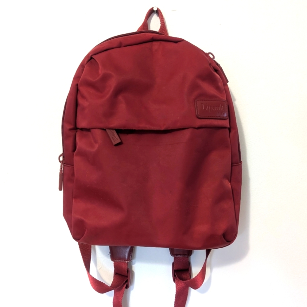 Lipault Paris Cherry Red City Plume Backpack🍒
